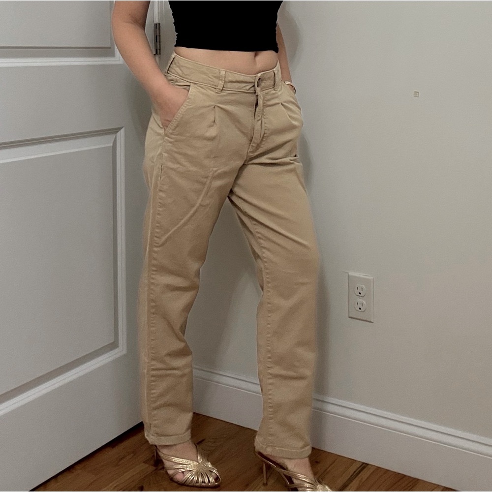 Denim&Co Classic Beige Chinos - Picture 3 of 10